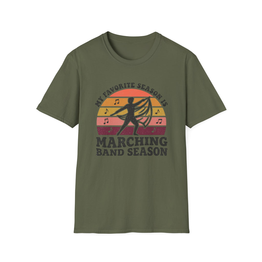 Distressed My Favorite Season Color Guard Sunset Tee