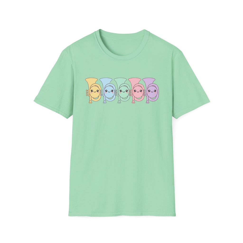 Cute Kawaii Colorful Brass Tee