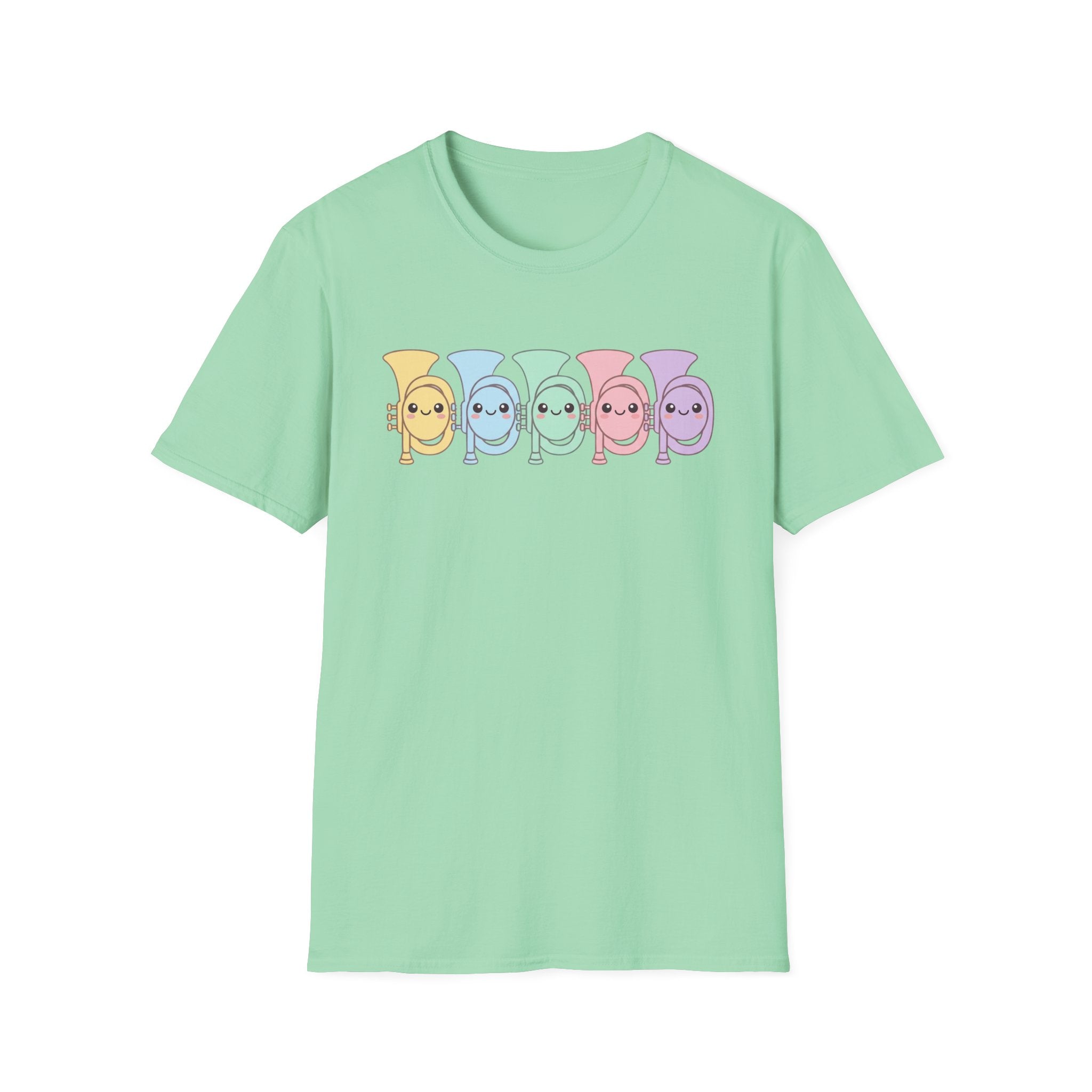 Cute Kawaii Colorful Brass Tee