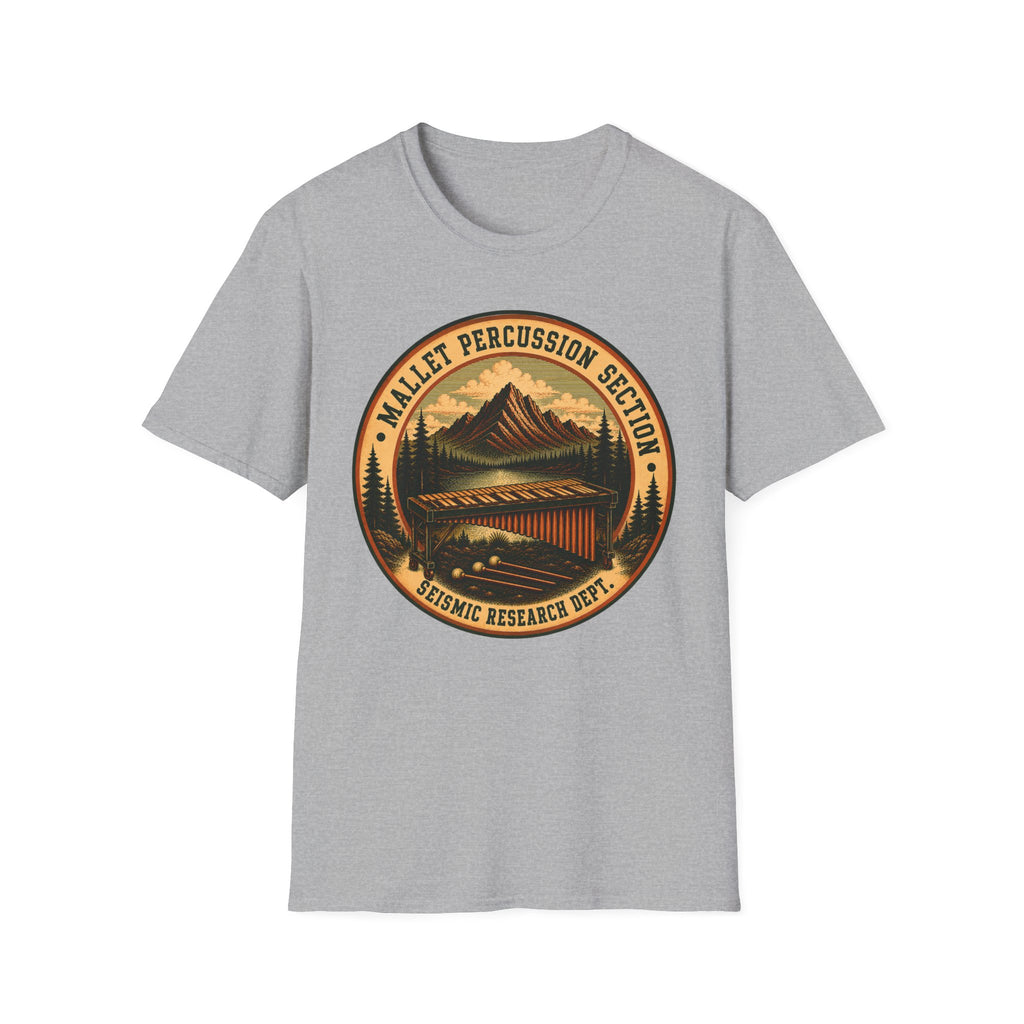 Mallet Percussion Section Seismic Research Dept. Tee