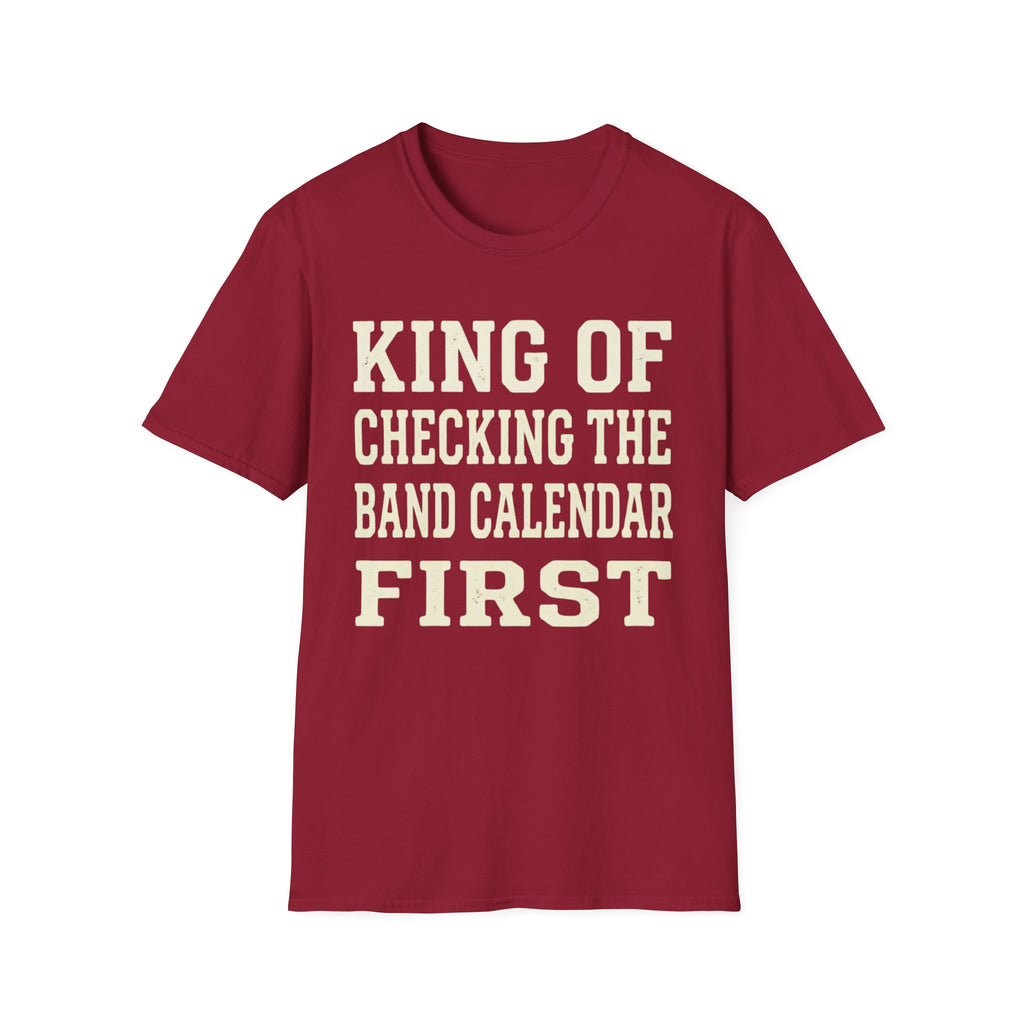 King of Checking the Band Calendar First Tee