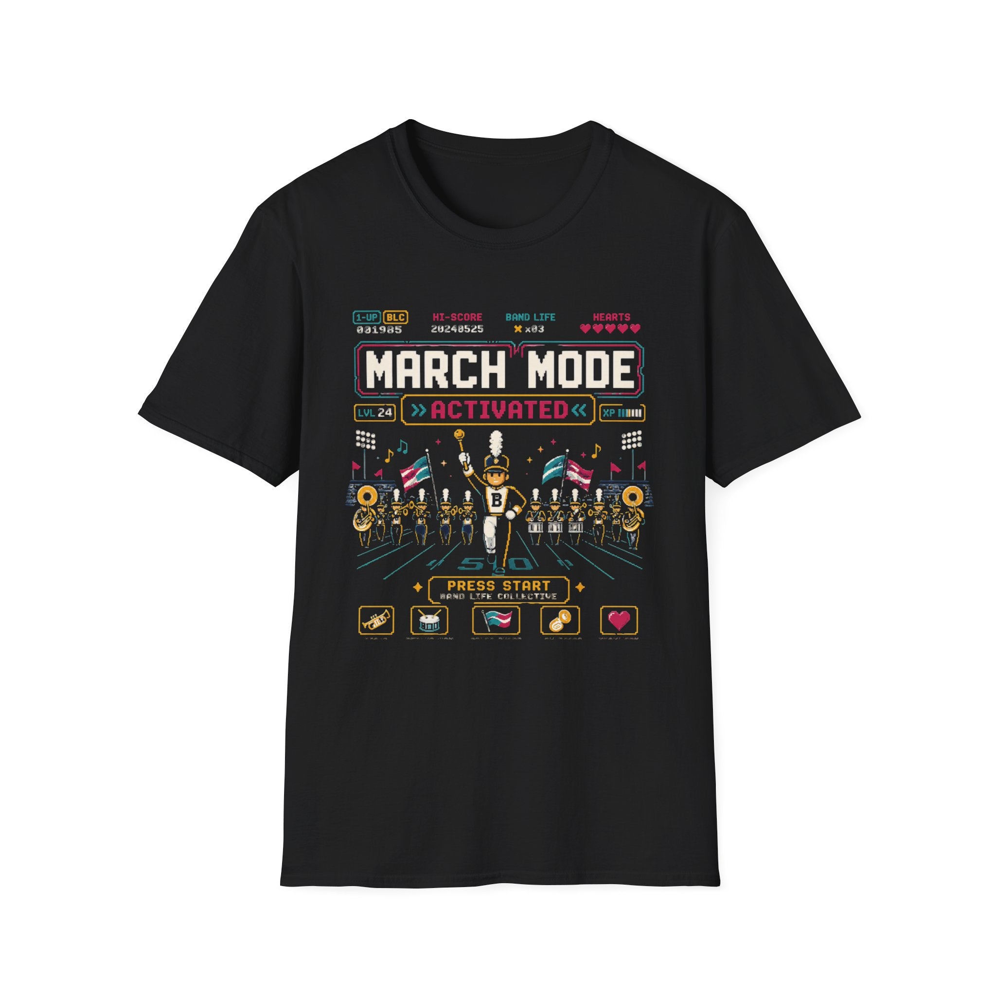 March Mode Activated 8-Bit Tee
