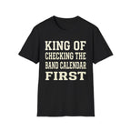 King of Checking the Band Calendar First Tee