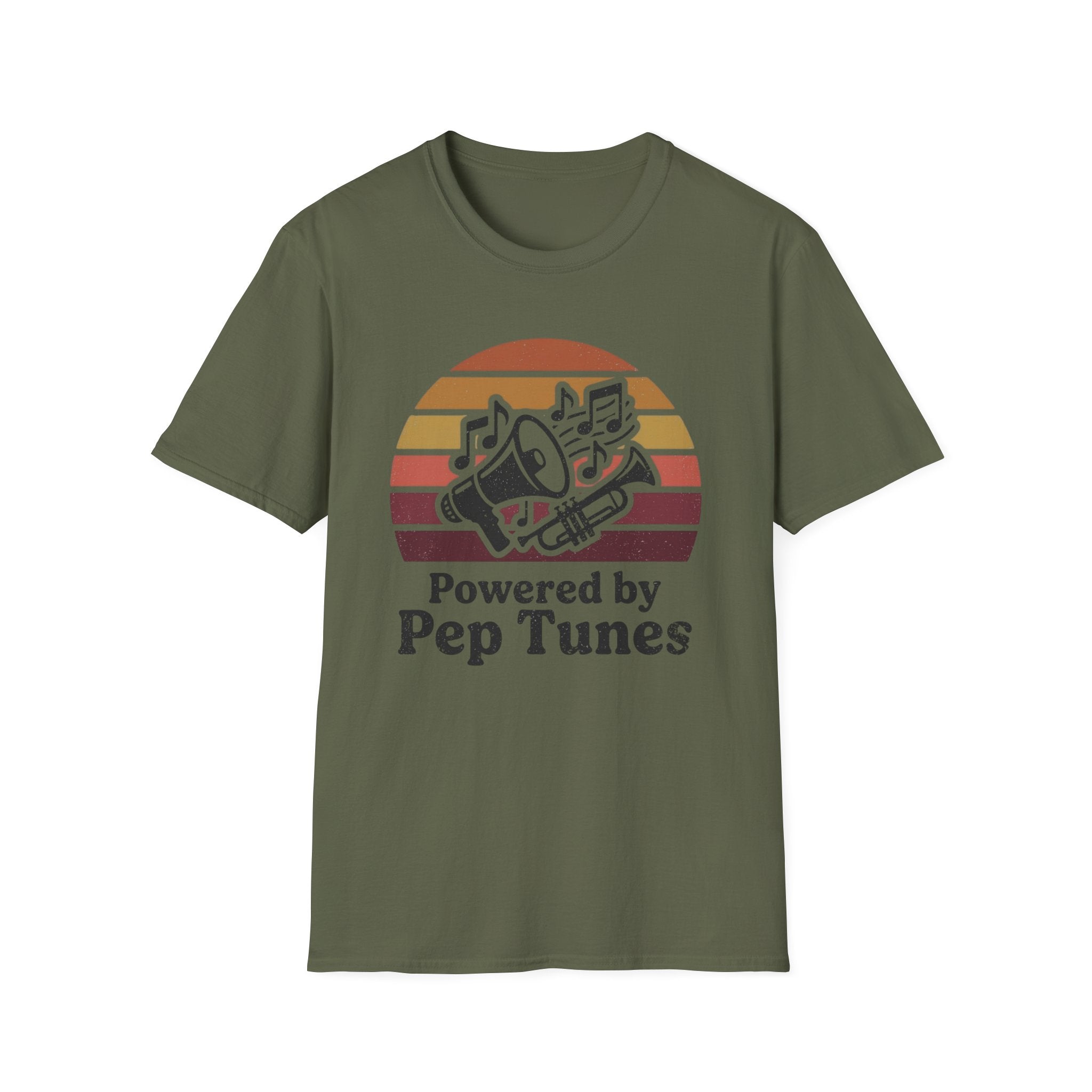 Distressed Powered by Pep Tunes Sunset Tee