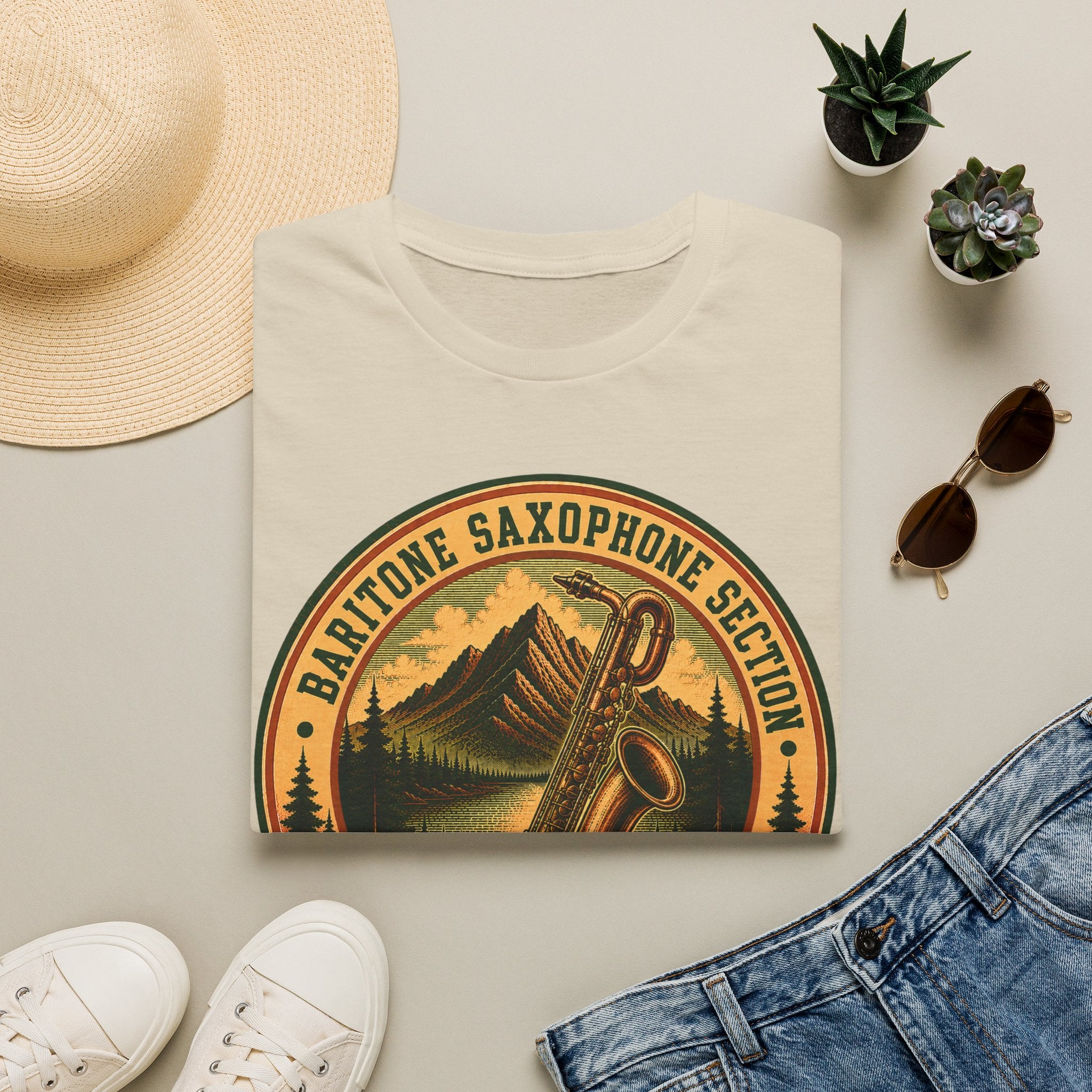 Copy of Baritone Saxophone Section Seismic Research Department Tee