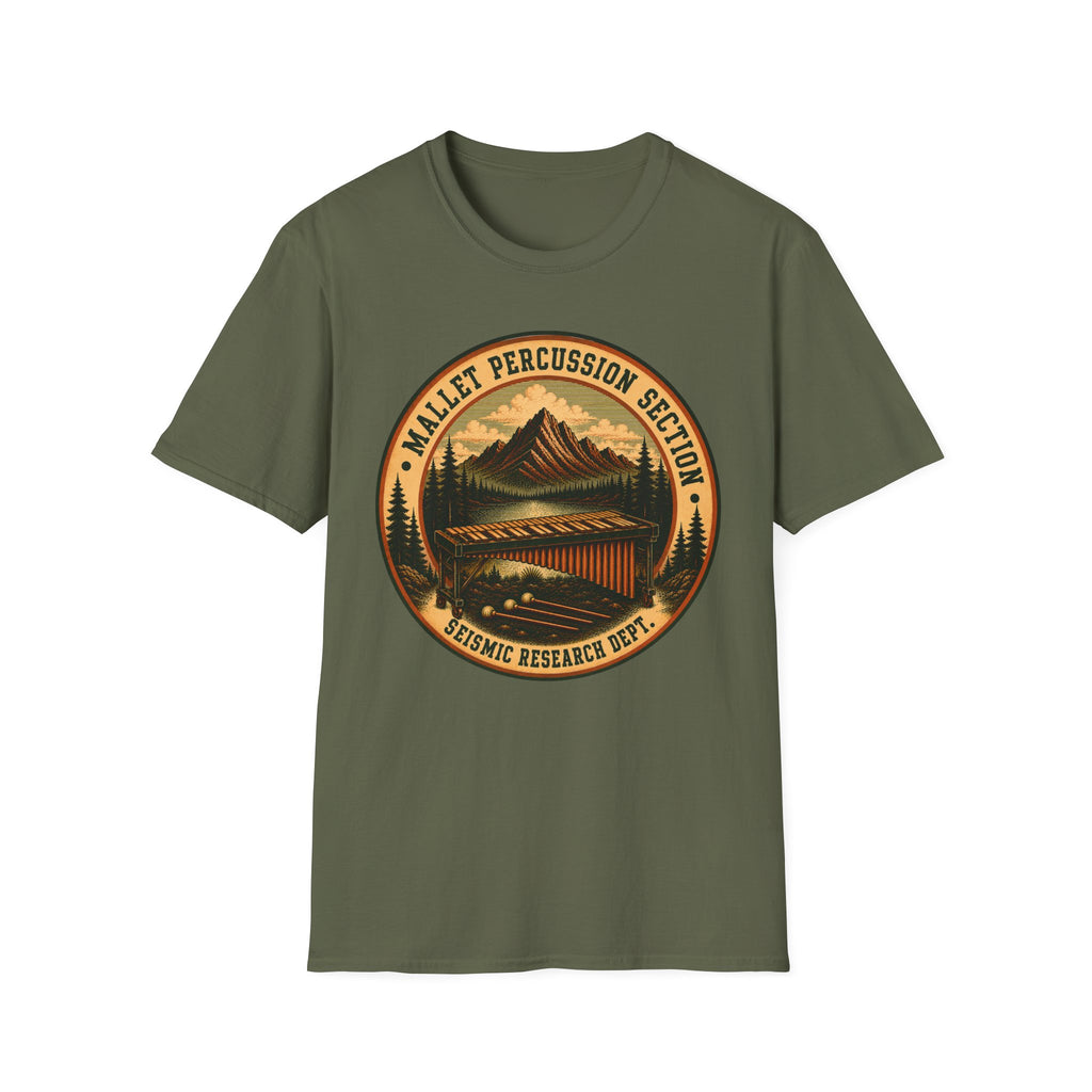 Mallet Percussion Section Seismic Research Dept. Tee