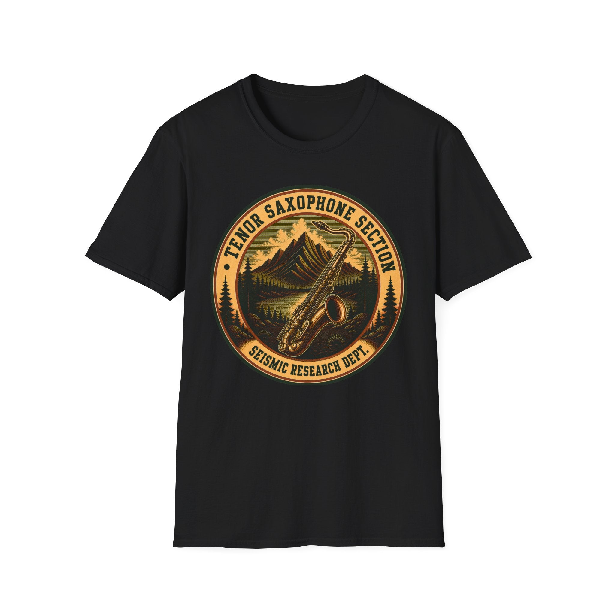 Tenor Saxophone Section Seismic Research Dept. Tee
