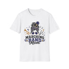 Blue Messy Bun Marching Band Mom Tee