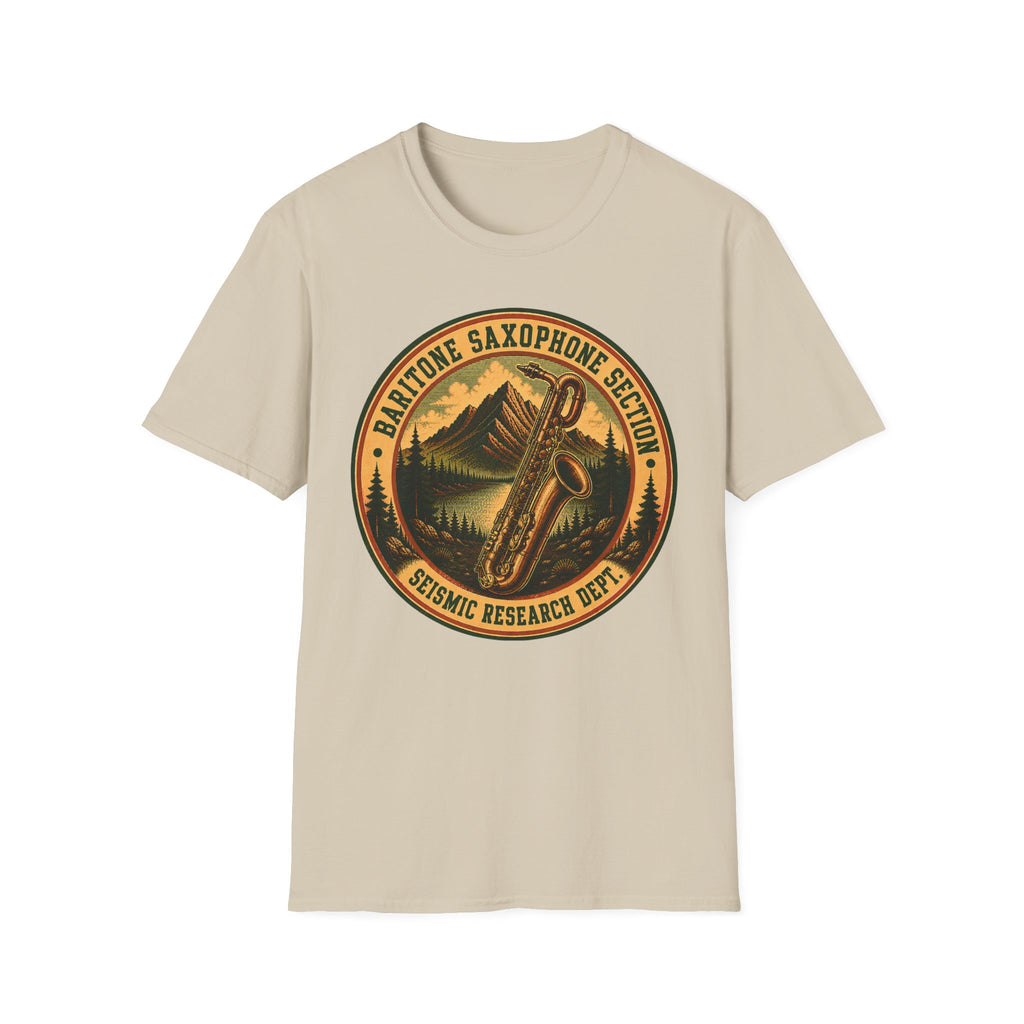 Copy of Baritone Saxophone Section Seismic Research Department Tee