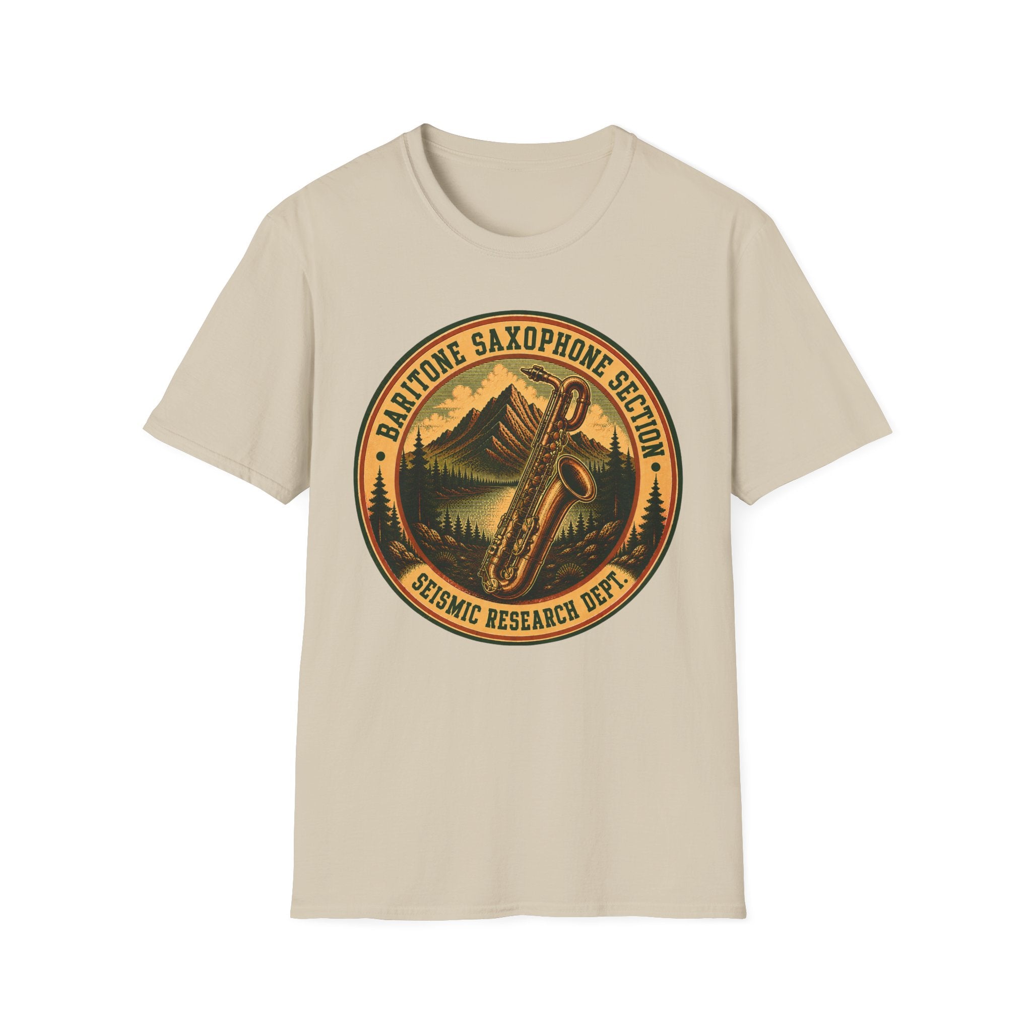 Copy of Baritone Saxophone Section Seismic Research Department Tee