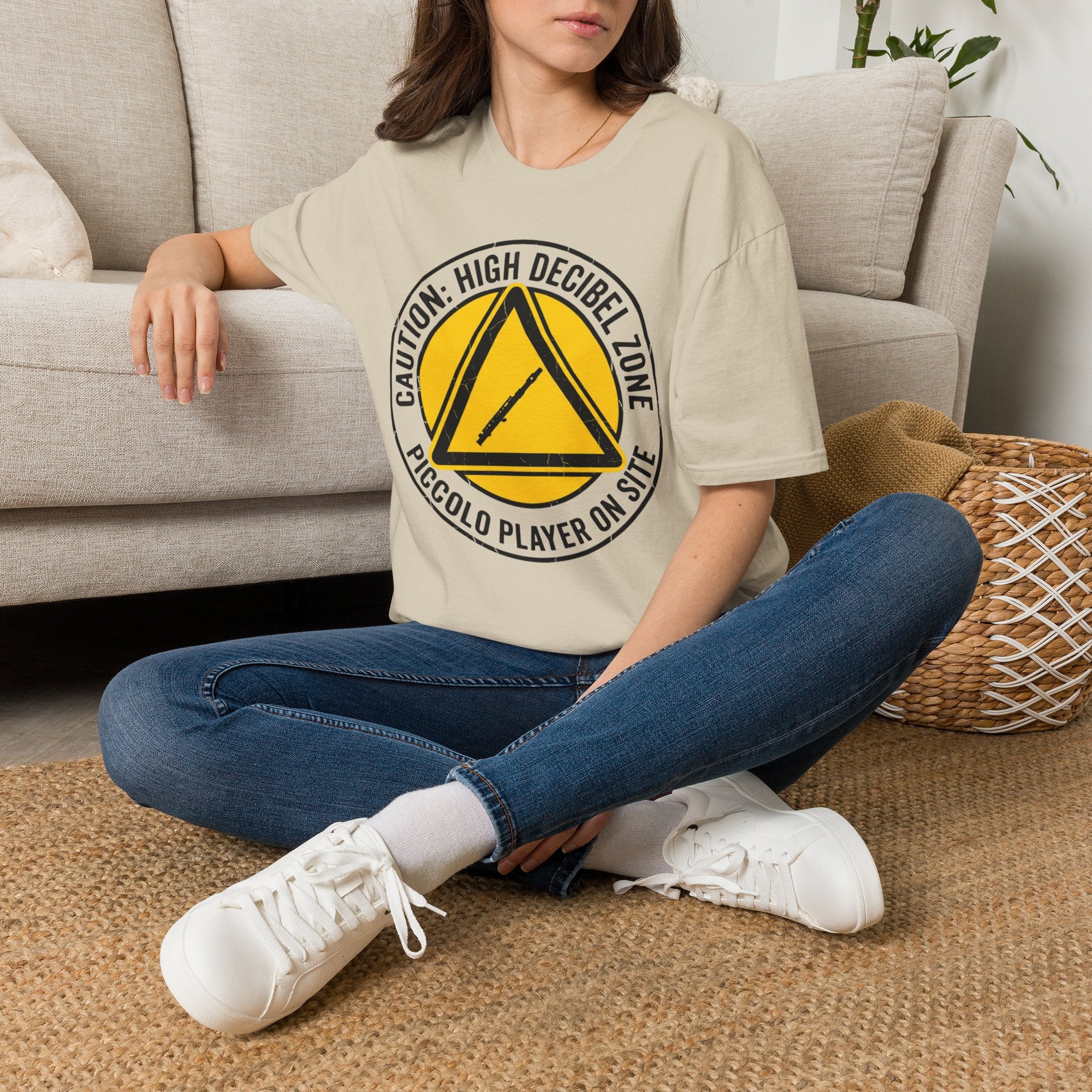 Copy of “Caution: High Decibel Zone” Musician/Player Tee