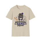 Blue Messy Bun Marching Band Mom Tee