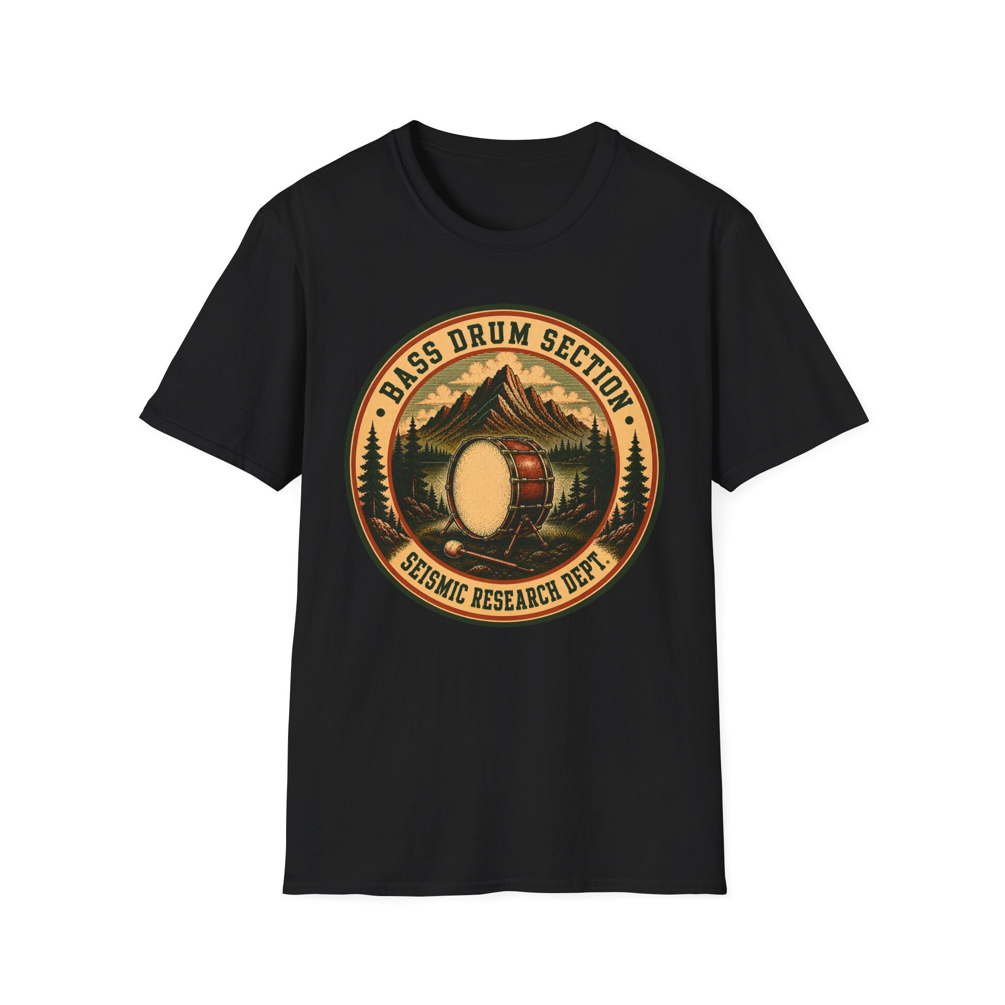 Copy of Bass Drum Section Seismic Research Dept. Tee