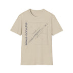 Copy of Flute Blueprint Tee — Sonus Occultus Minimalist Musician T-Shirt