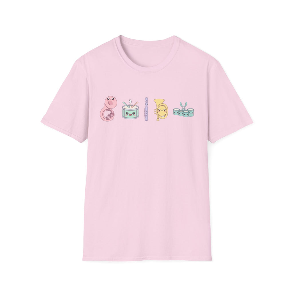 Cute Kawaii Band Instruments Tee