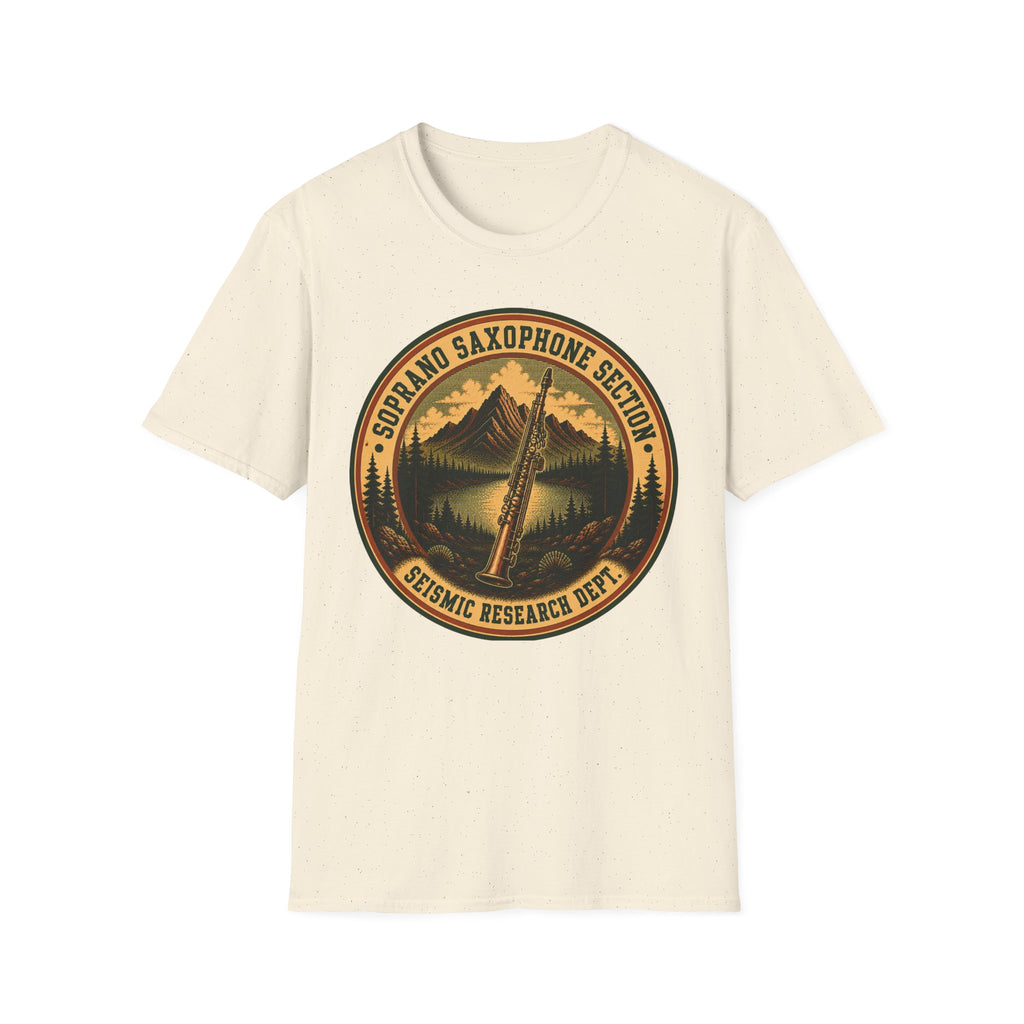 Soprano Saxophone Section Seismic Research Dept. Tee