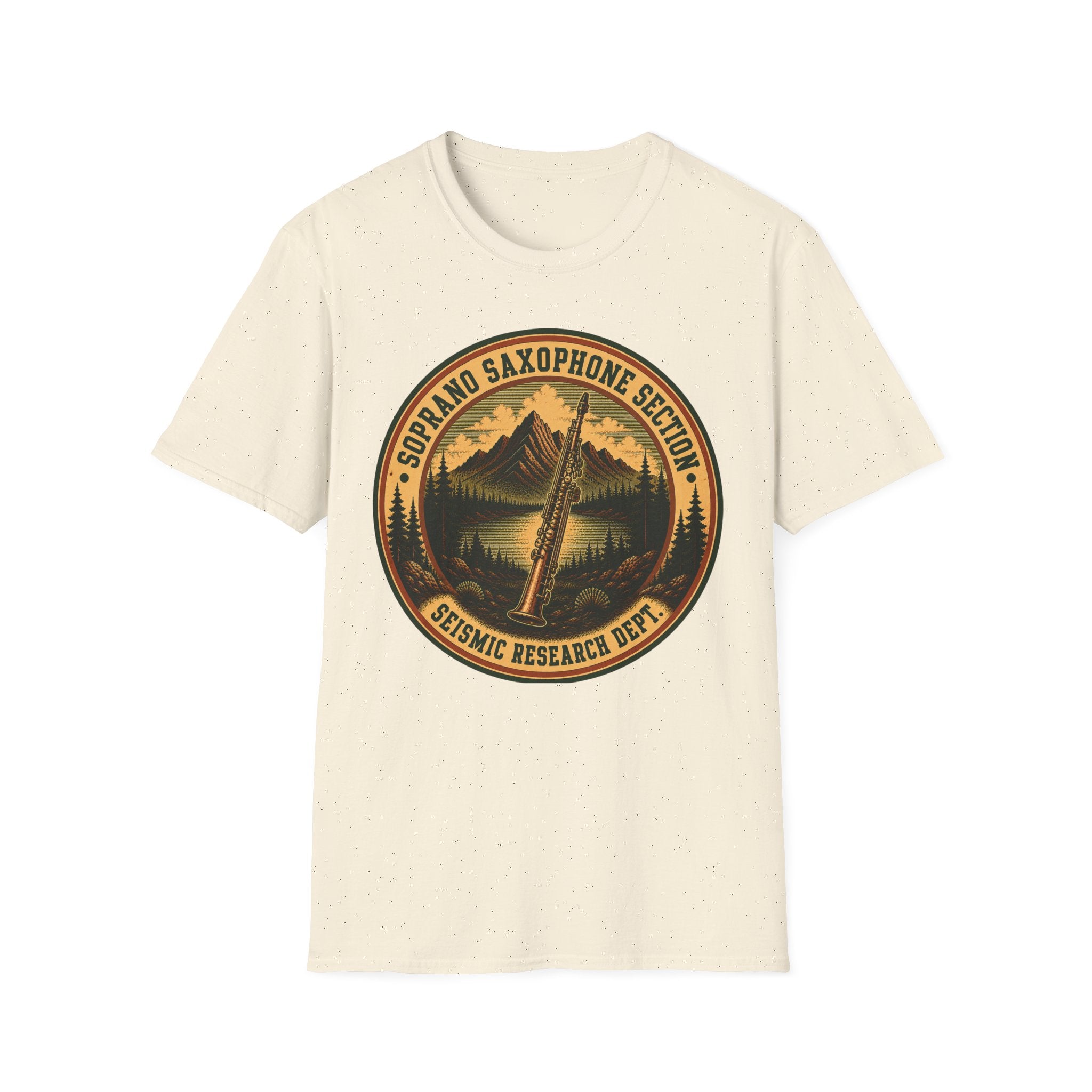 Soprano Saxophone Section Seismic Research Dept. Tee