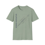 Flute Blueprint Tee — Sonus Occultus Minimalist Musician T-Shirt