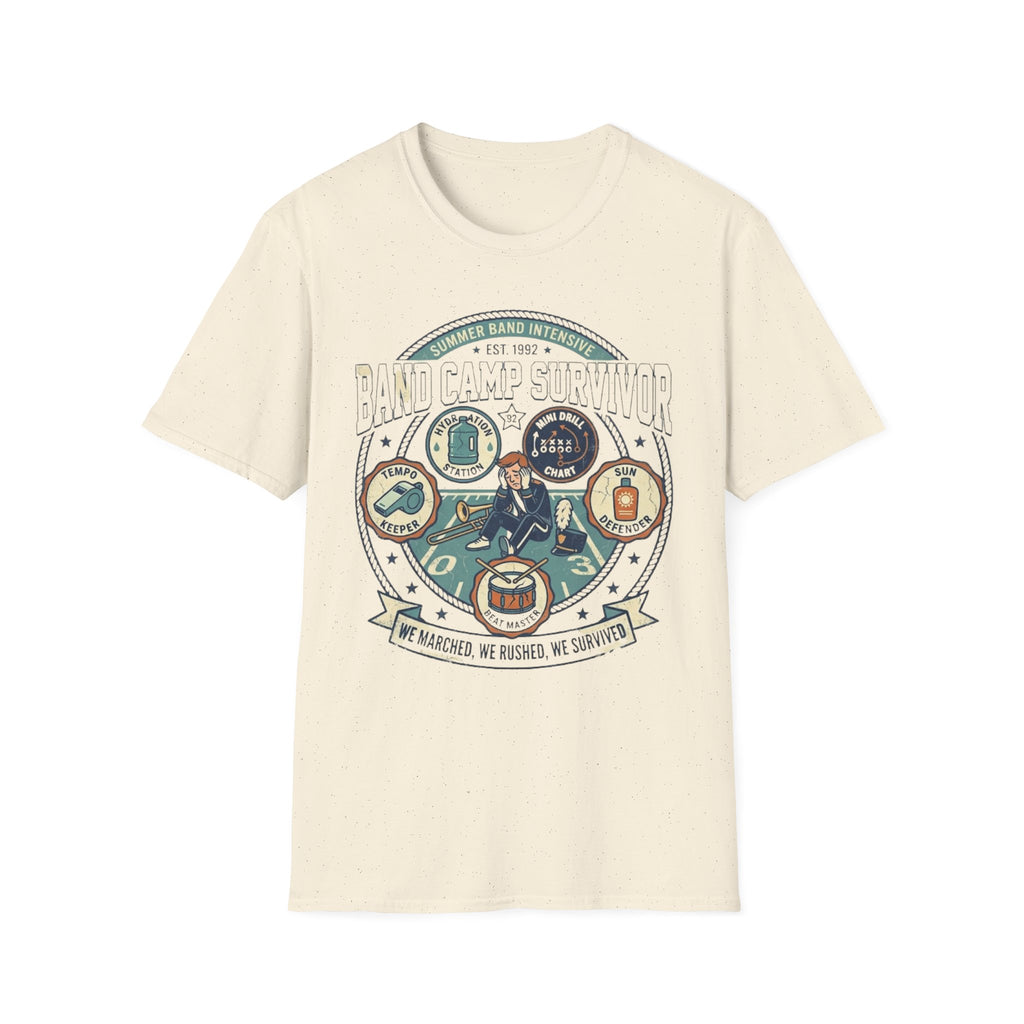 Band Camp Survivor Badge Tee