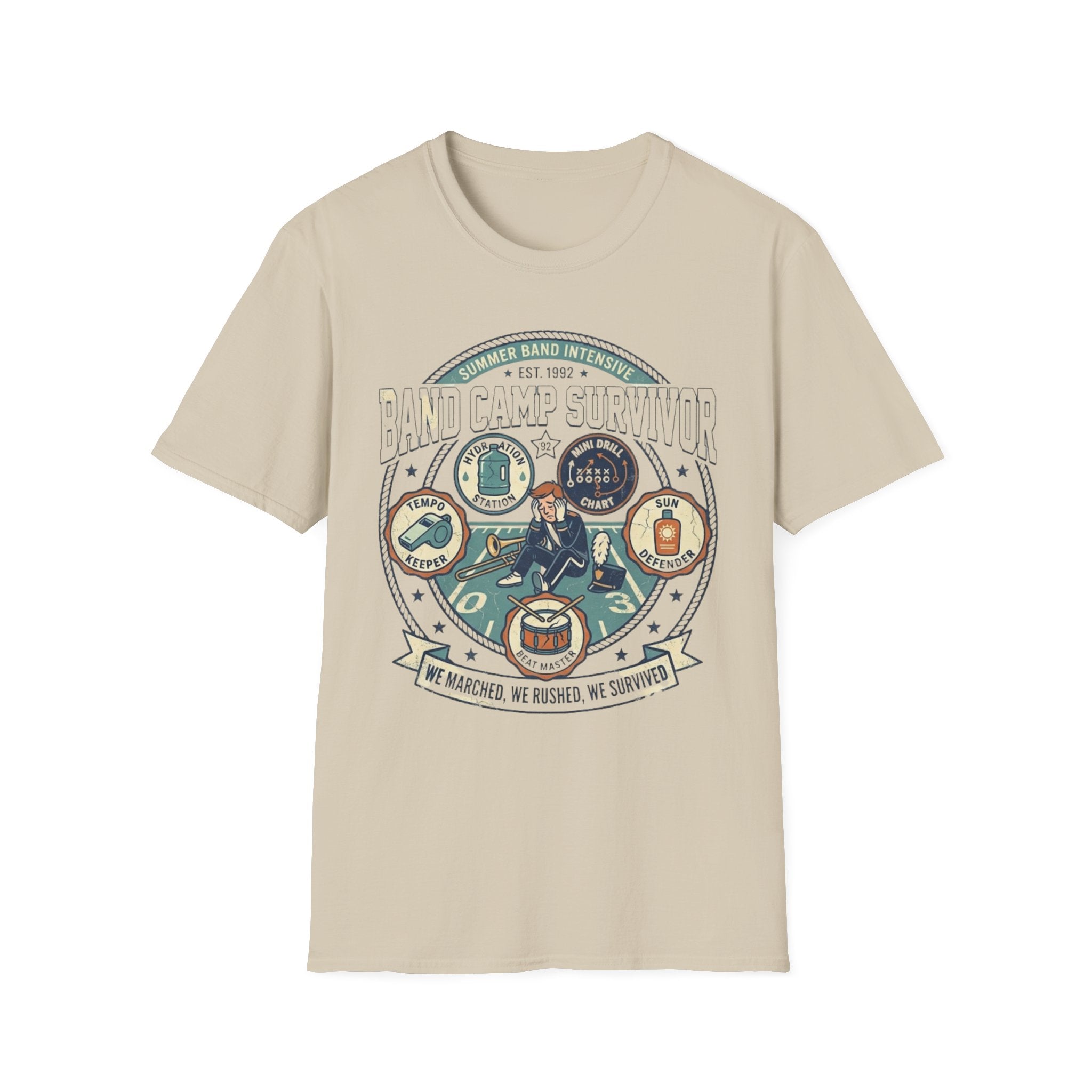 Copy of Band Camp Survivor Badge Tee