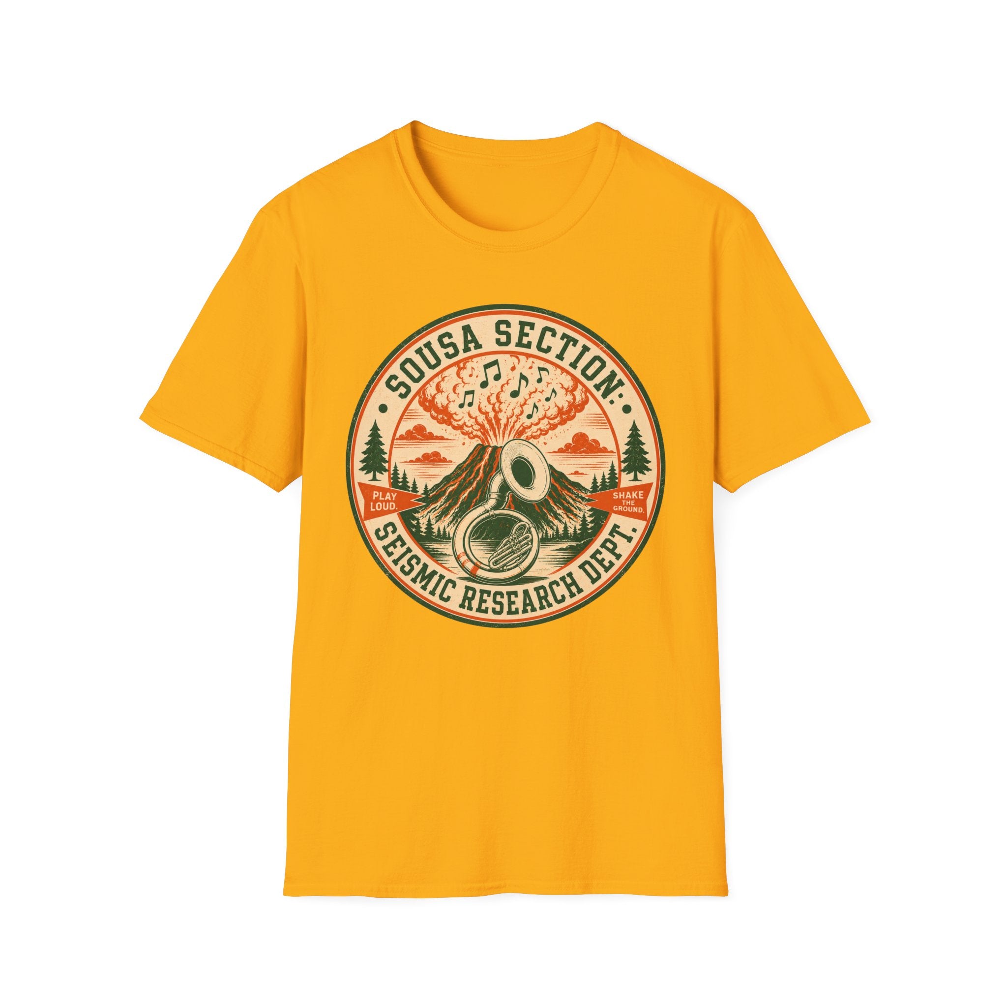 Sousa Section Seismic Research Dept. Band Tee