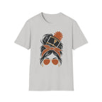 Orange Messy Bun Band Mom Headshot Tee