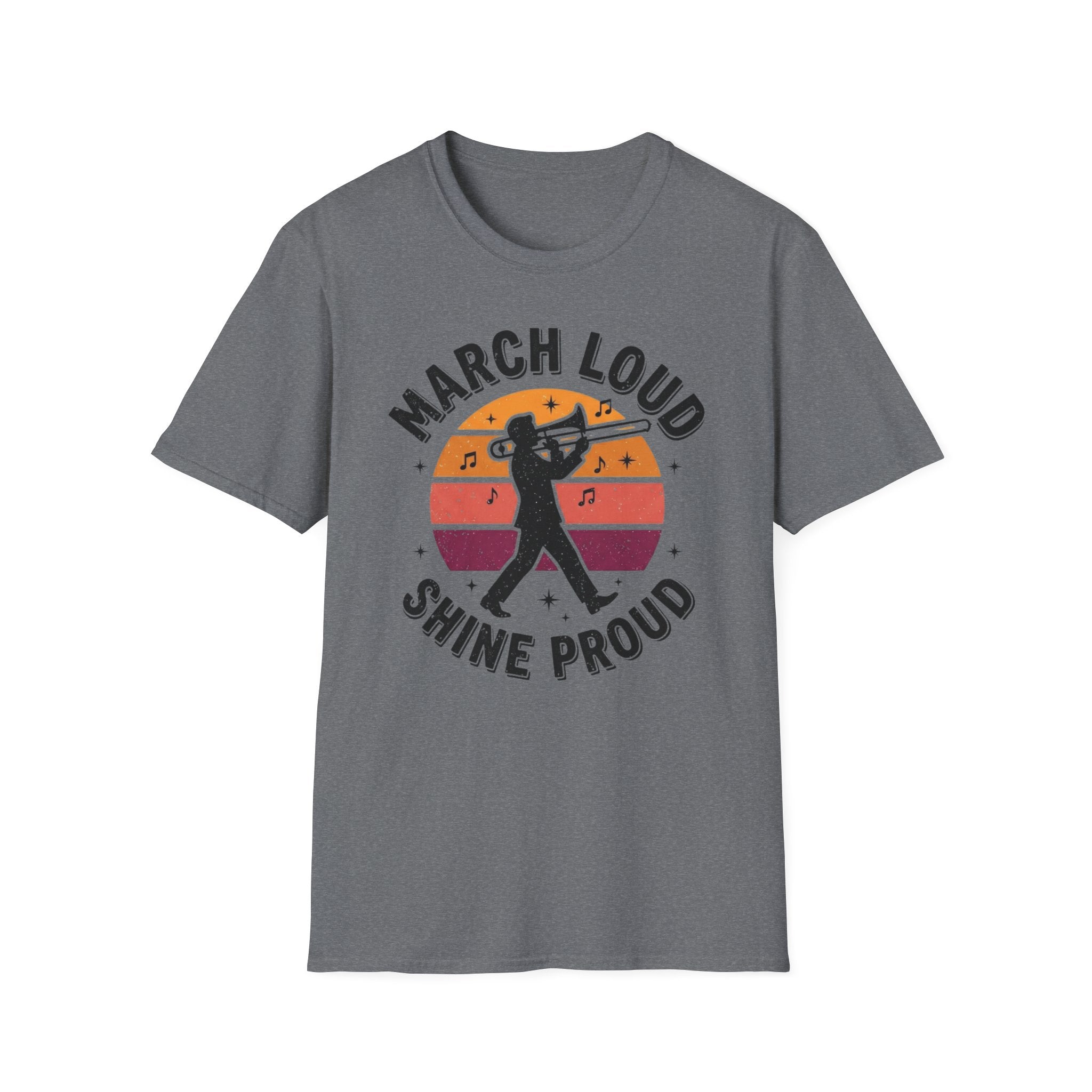 Distressed March Loud Shine Proud Sunset