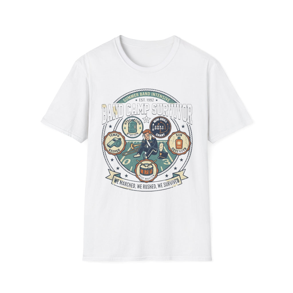 Band Camp Survivor Badge Tee