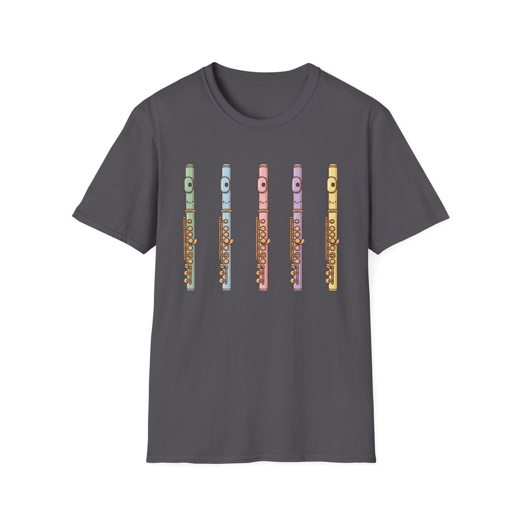 Cute Kawaii Flute Colorful Tee