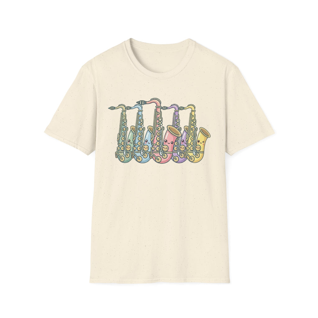 Cute Kawaii Colorful Saxophone Tee