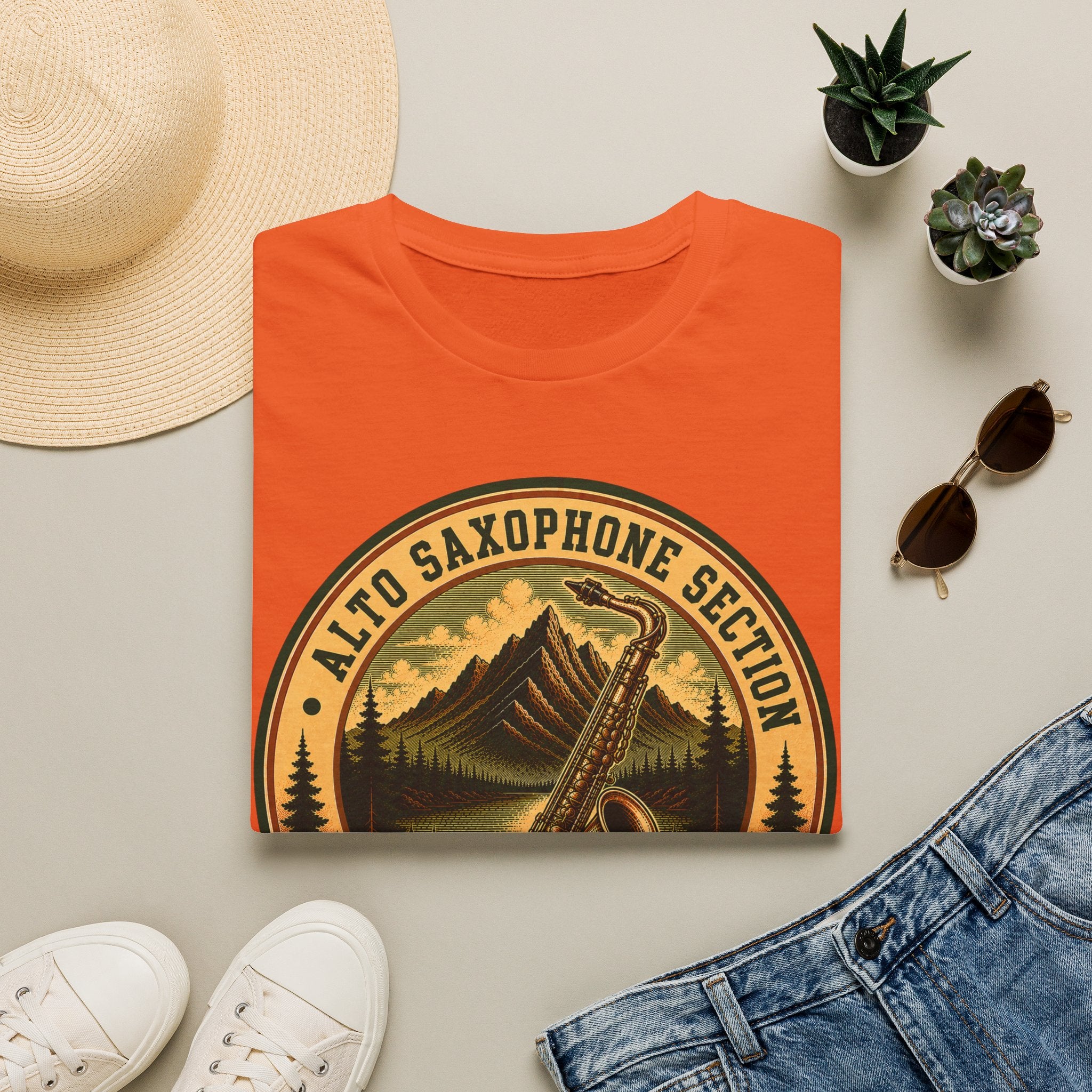 Copy of Alto Saxophone Section Seismic Research Dept. Tee