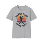 Distressed March Loud Shine Proud Sunset