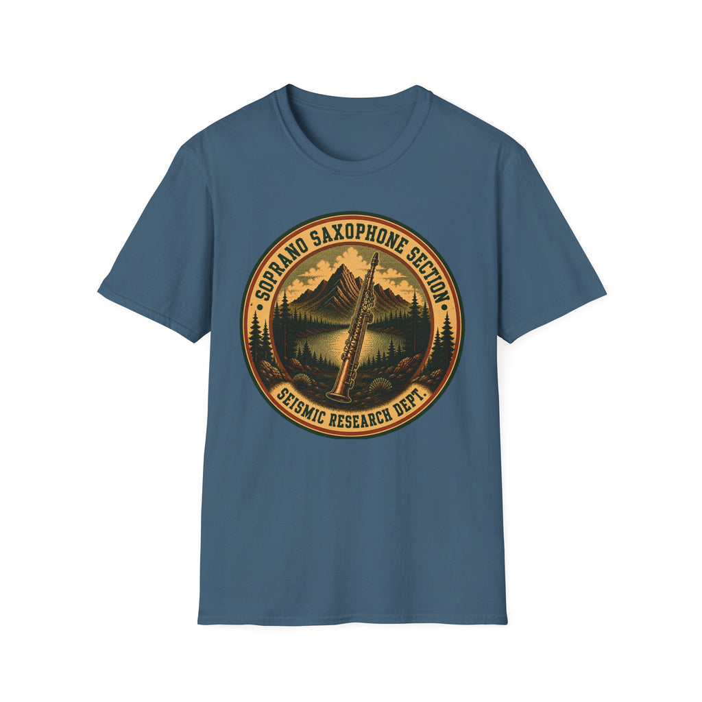 Soprano Saxophone Section Seismic Research Dept. Tee
