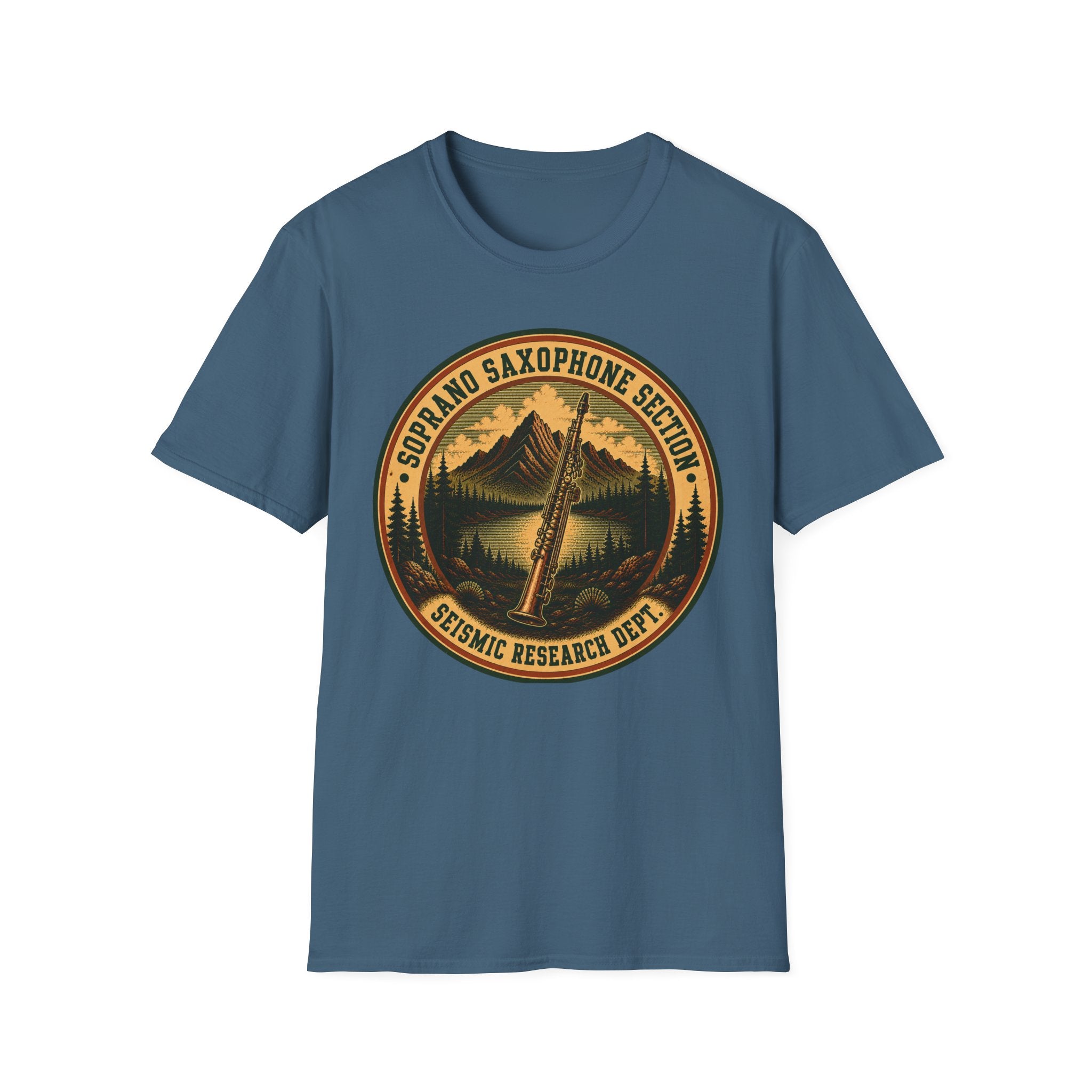 Soprano Saxophone Section Seismic Research Dept. Tee