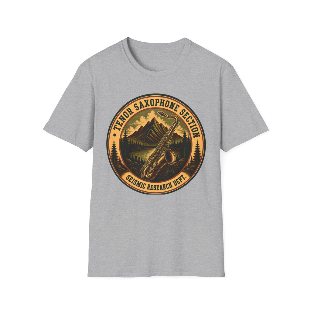 Tenor Saxophone Section Seismic Research Dept. Tee