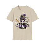 Purple Messy Bun Marching Band Mom Tee