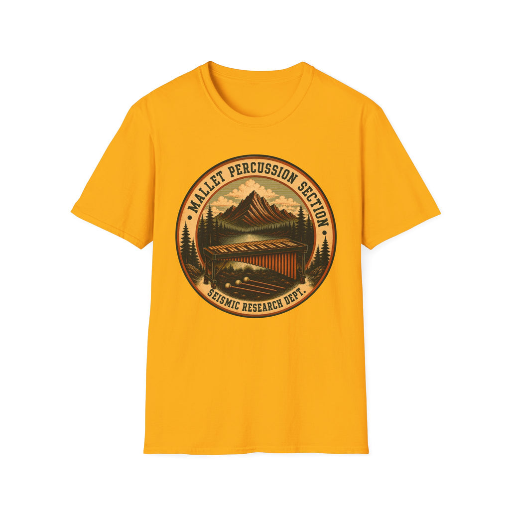 Mallet Percussion Section Seismic Research Dept. Tee