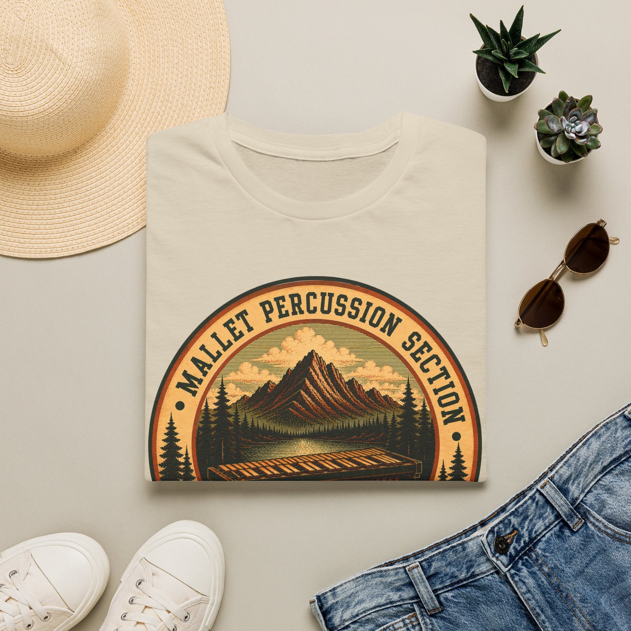 Copy of Mallet Percussion Section Seismic Research Dept. Tee