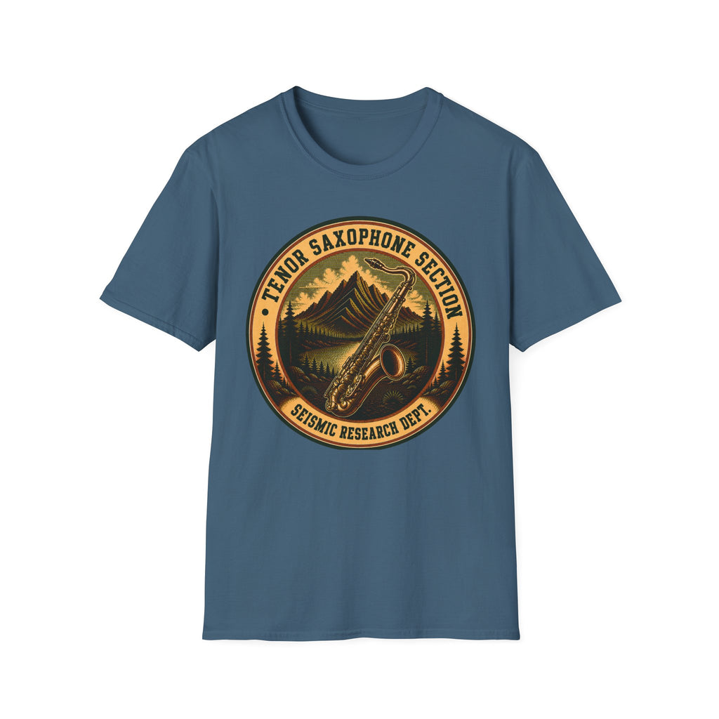 Tenor Saxophone Section Seismic Research Dept. Tee