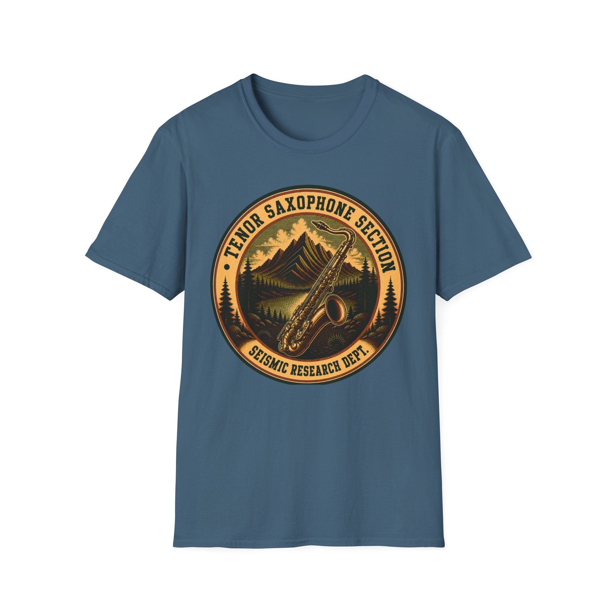 Tenor Saxophone Section Seismic Research Dept. Tee