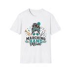 Teal Messy Bun Marching Band Mom Tee