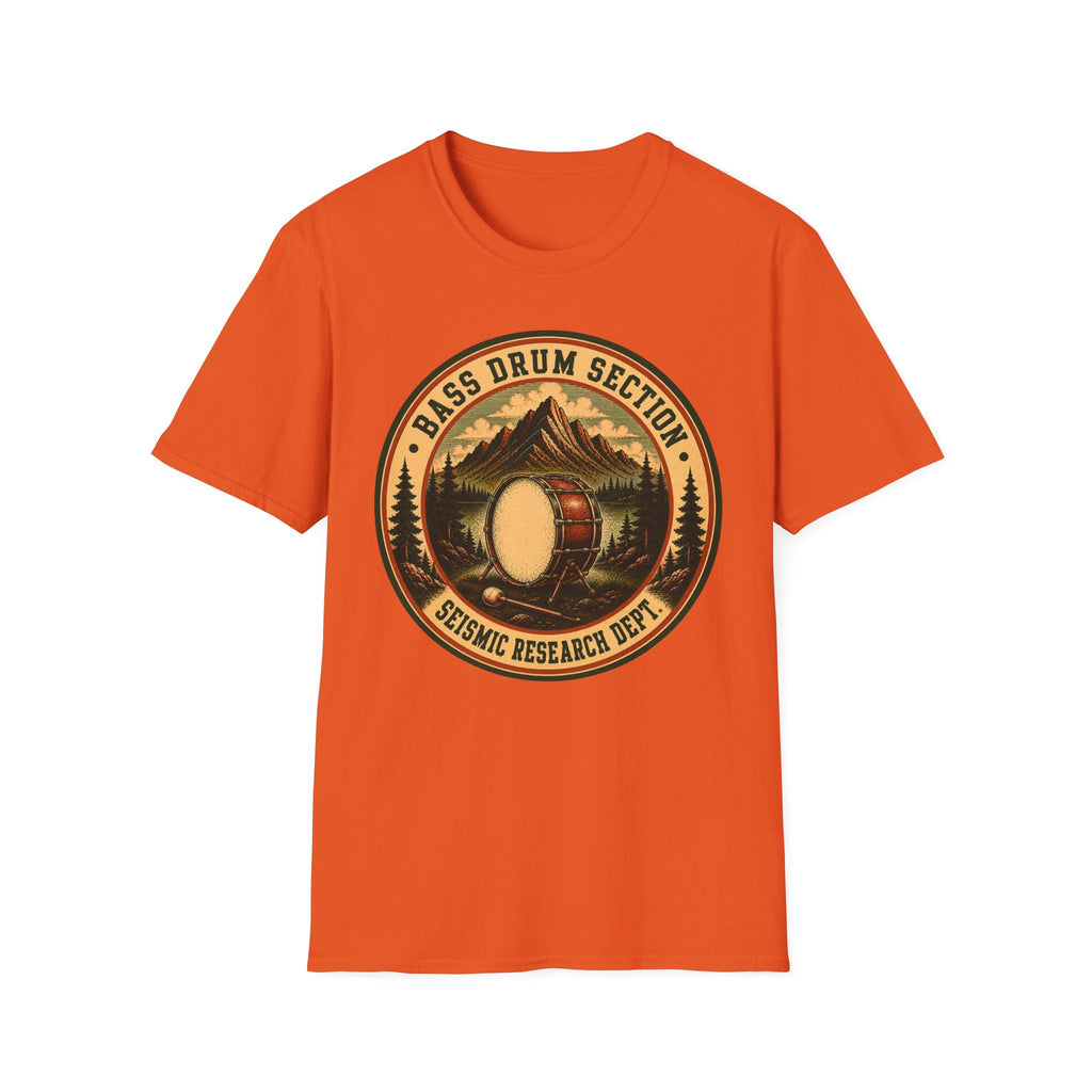 Copy of Bass Drum Section Seismic Research Dept. Tee