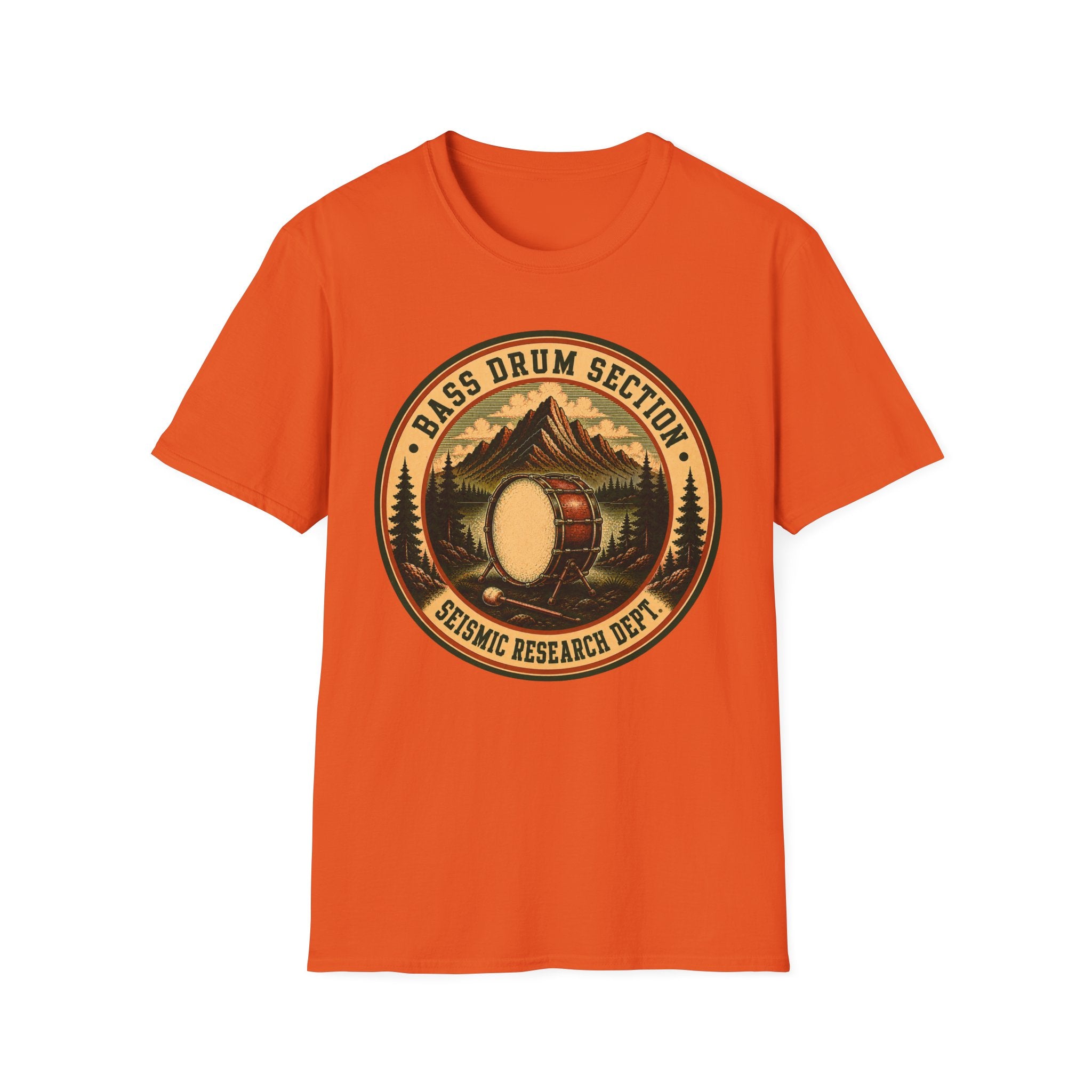 Bass Drum Section Seismic Research Dept. Tee