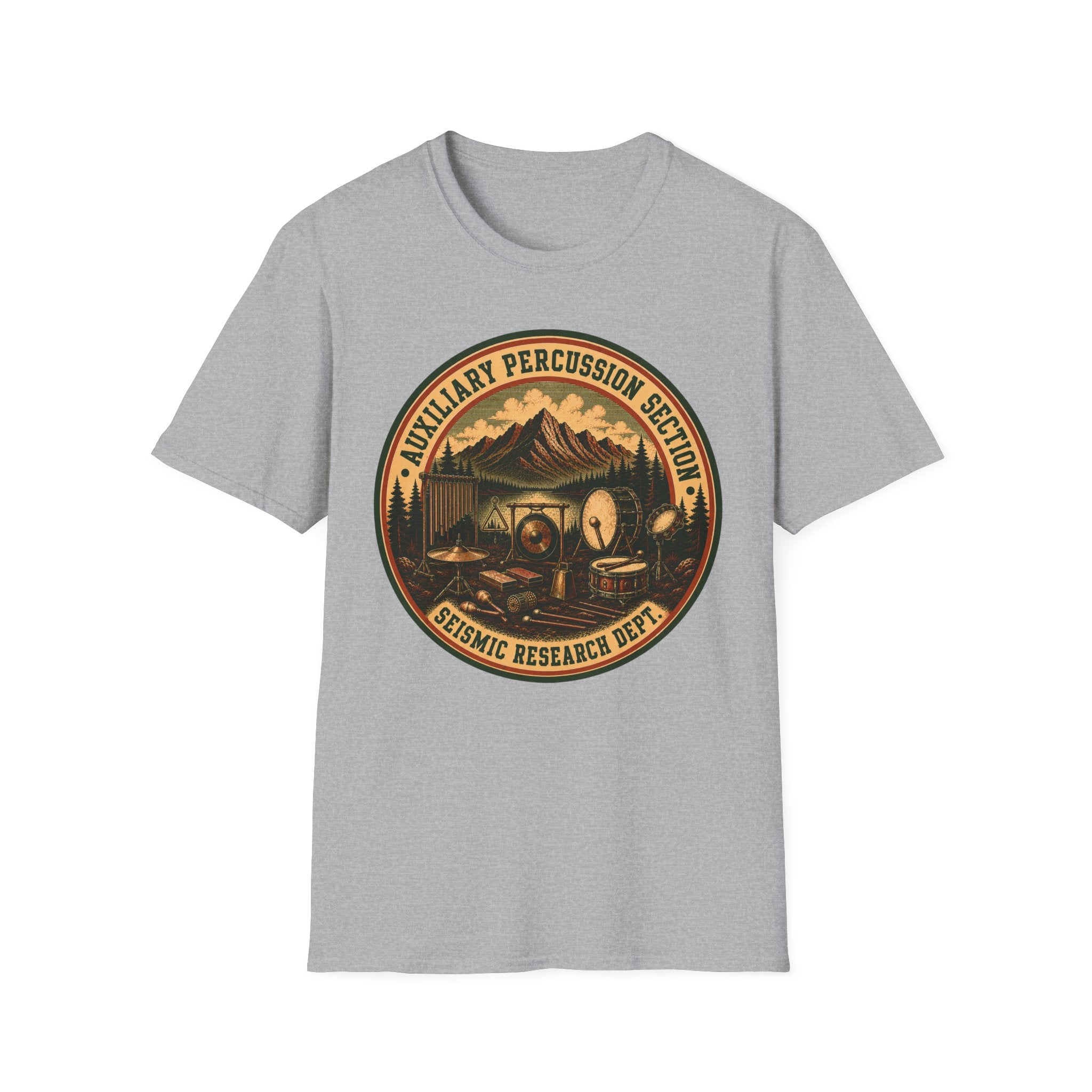 Auxiliary Percussion Section Seismic Research Department Tee