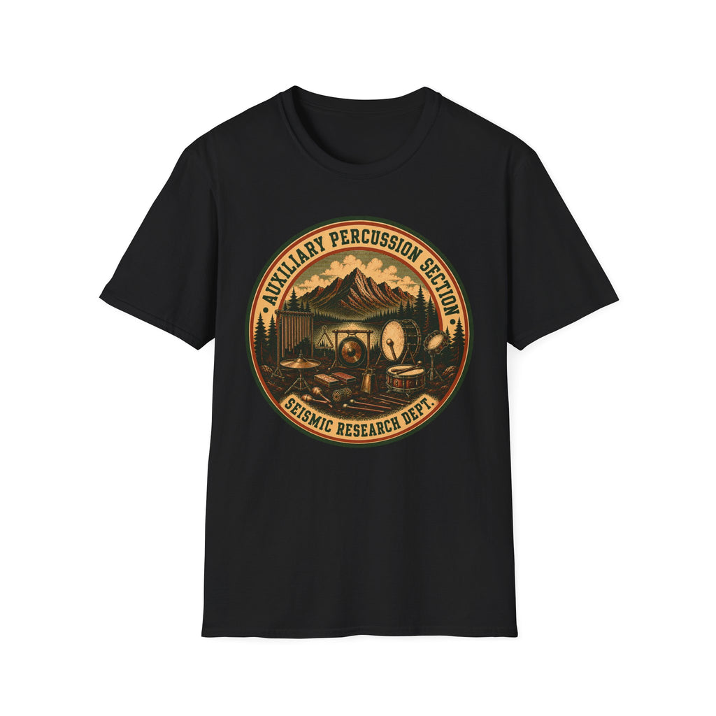 Auxiliary Percussion Section Seismic Research Department Tee