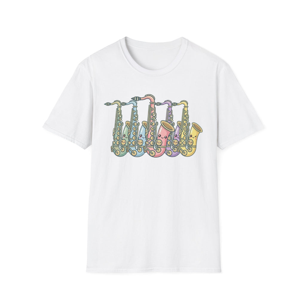 Cute Kawaii Colorful Saxophone Tee