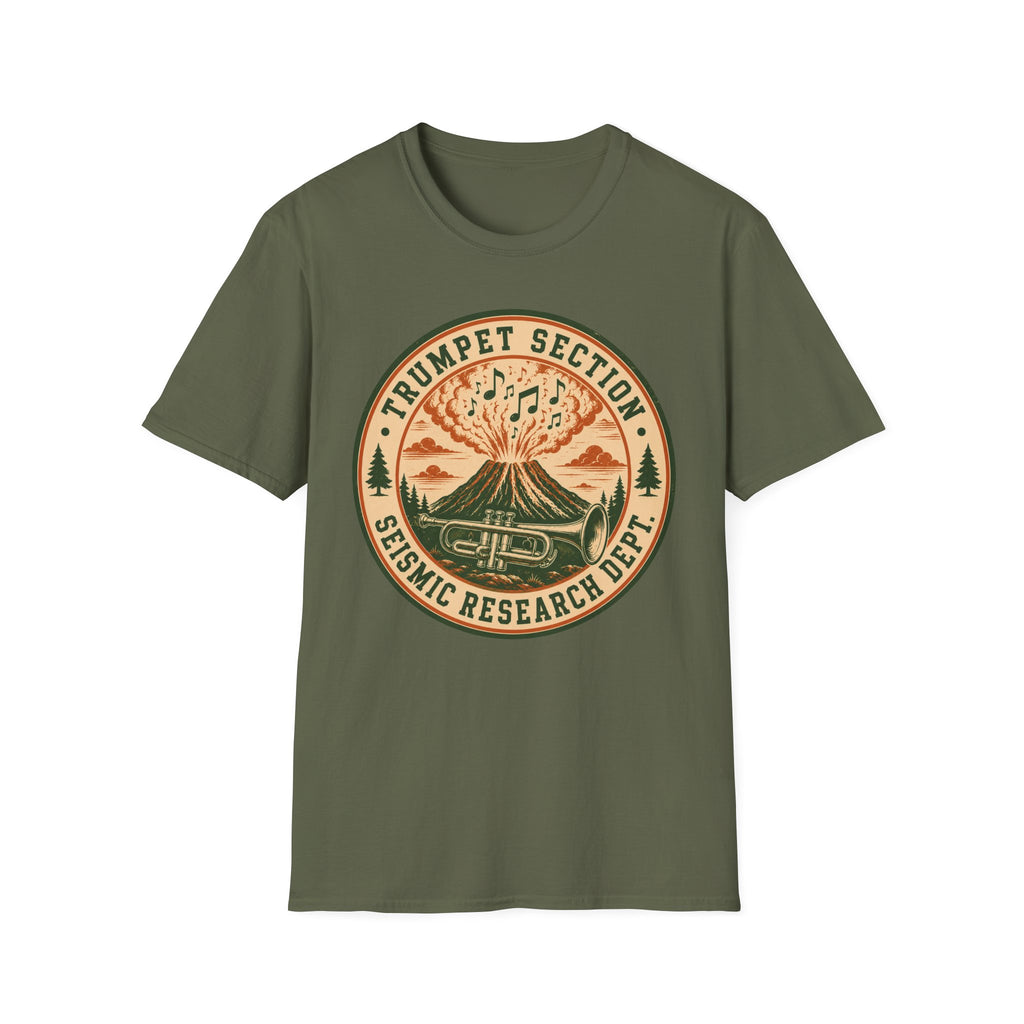Trumpet Section Seismic Research Dept. Tee