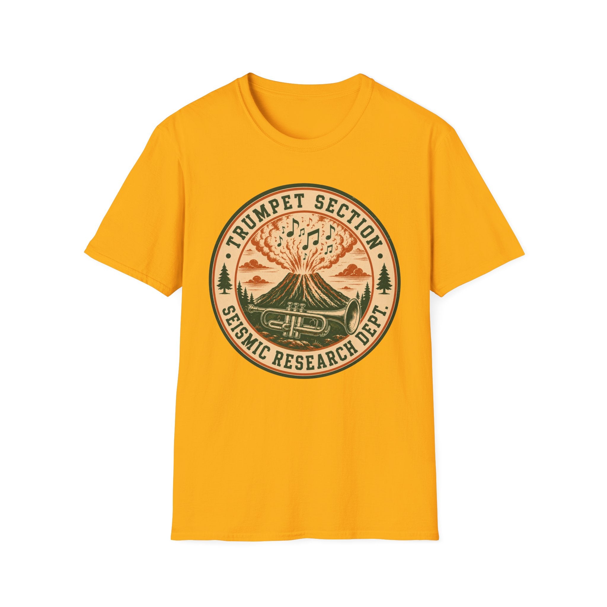Trumpet Section Seismic Research Dept. Tee