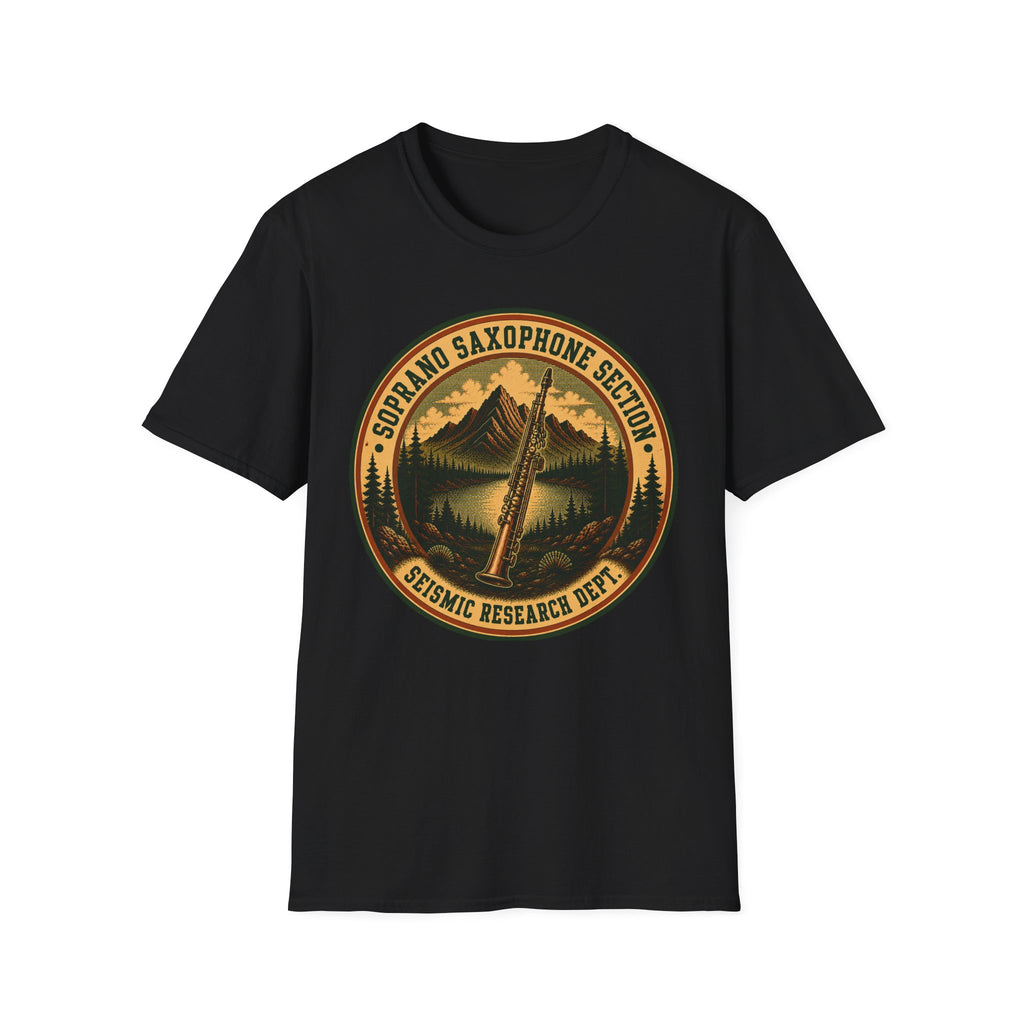 Soprano Saxophone Section Seismic Research Dept. Tee