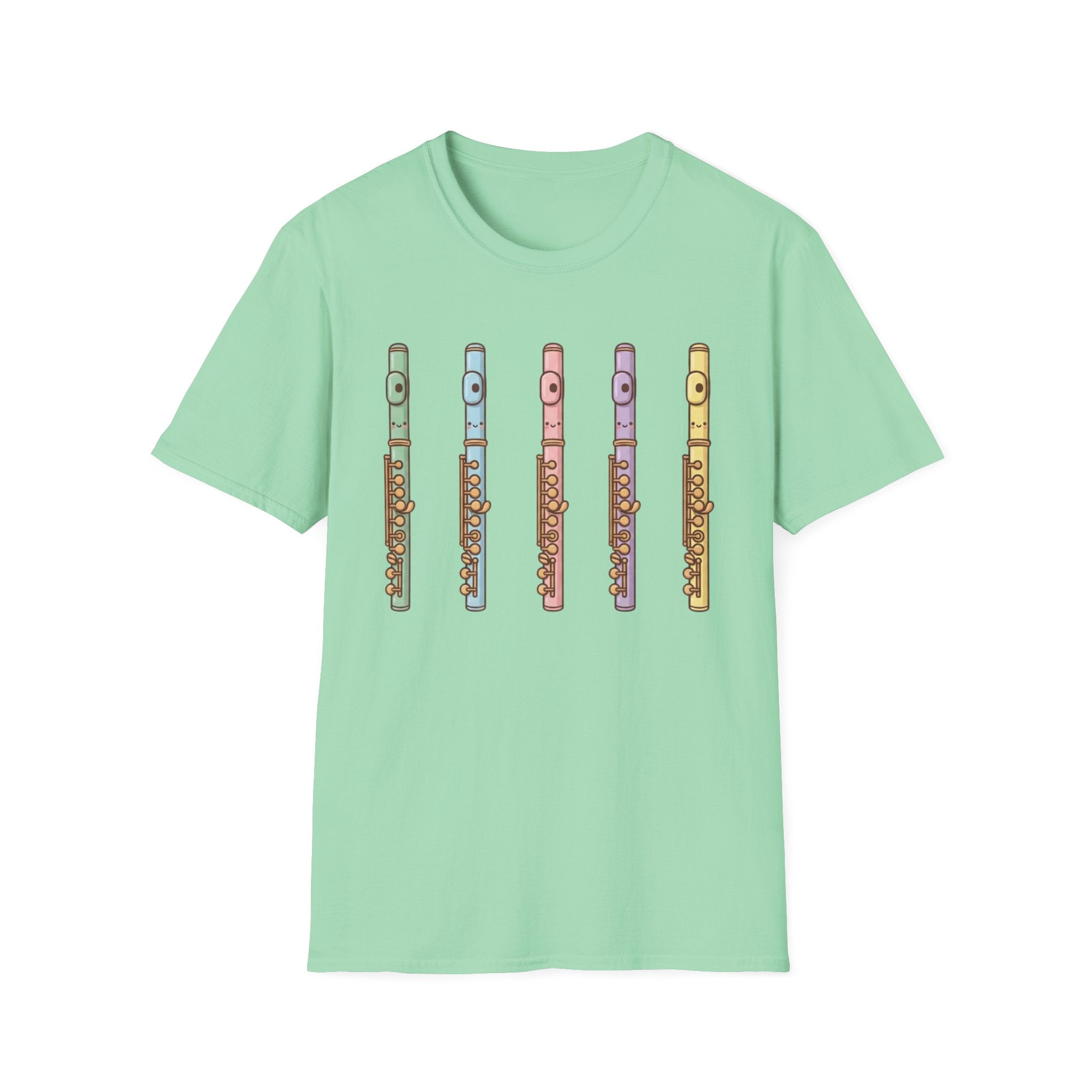 Cute Kawaii Flute Colorful Tee